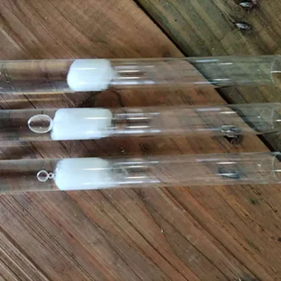 Lot de 3 tubes à essai avec réserve d'eau